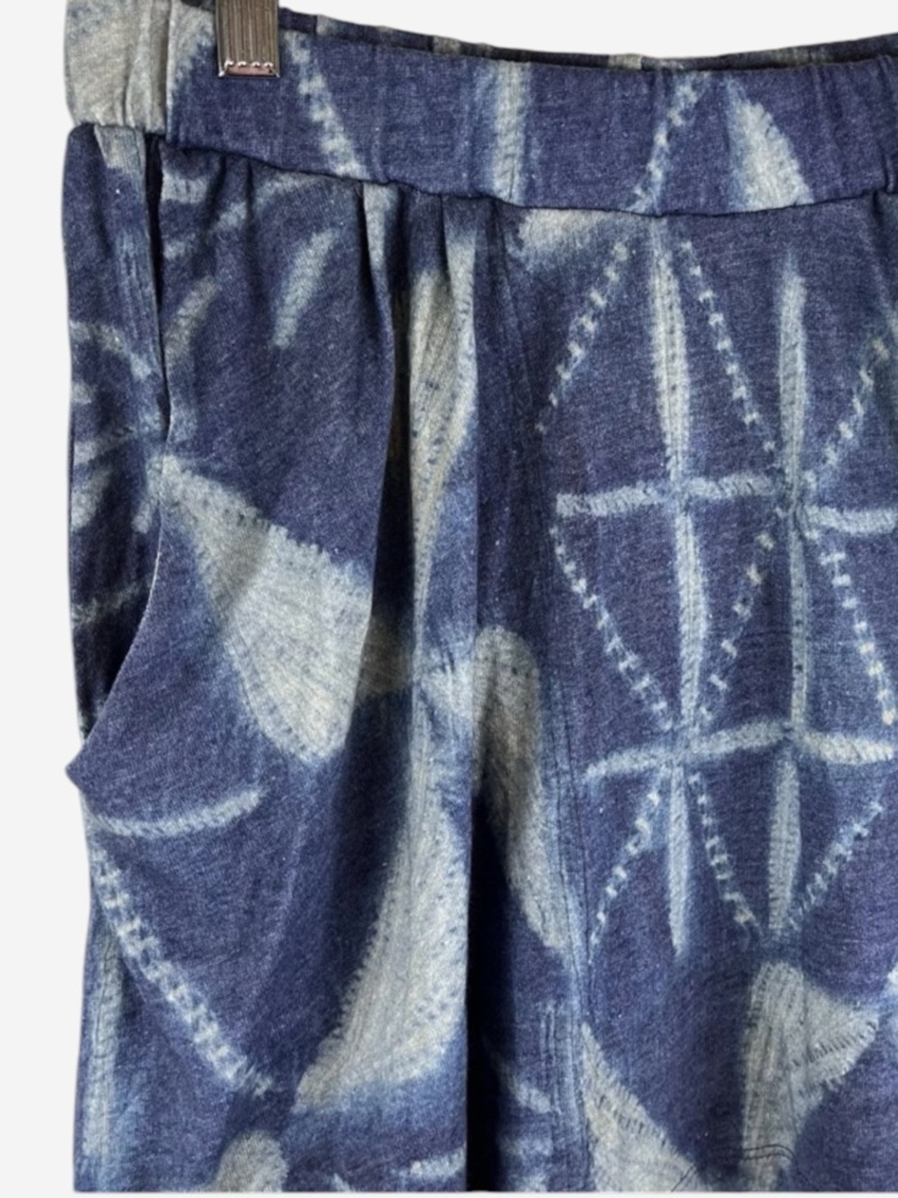 NWT Alternative Apparel Asymmetrical Mini Skirt M Blue Geometric Batik $139 - Picture 2 of 10